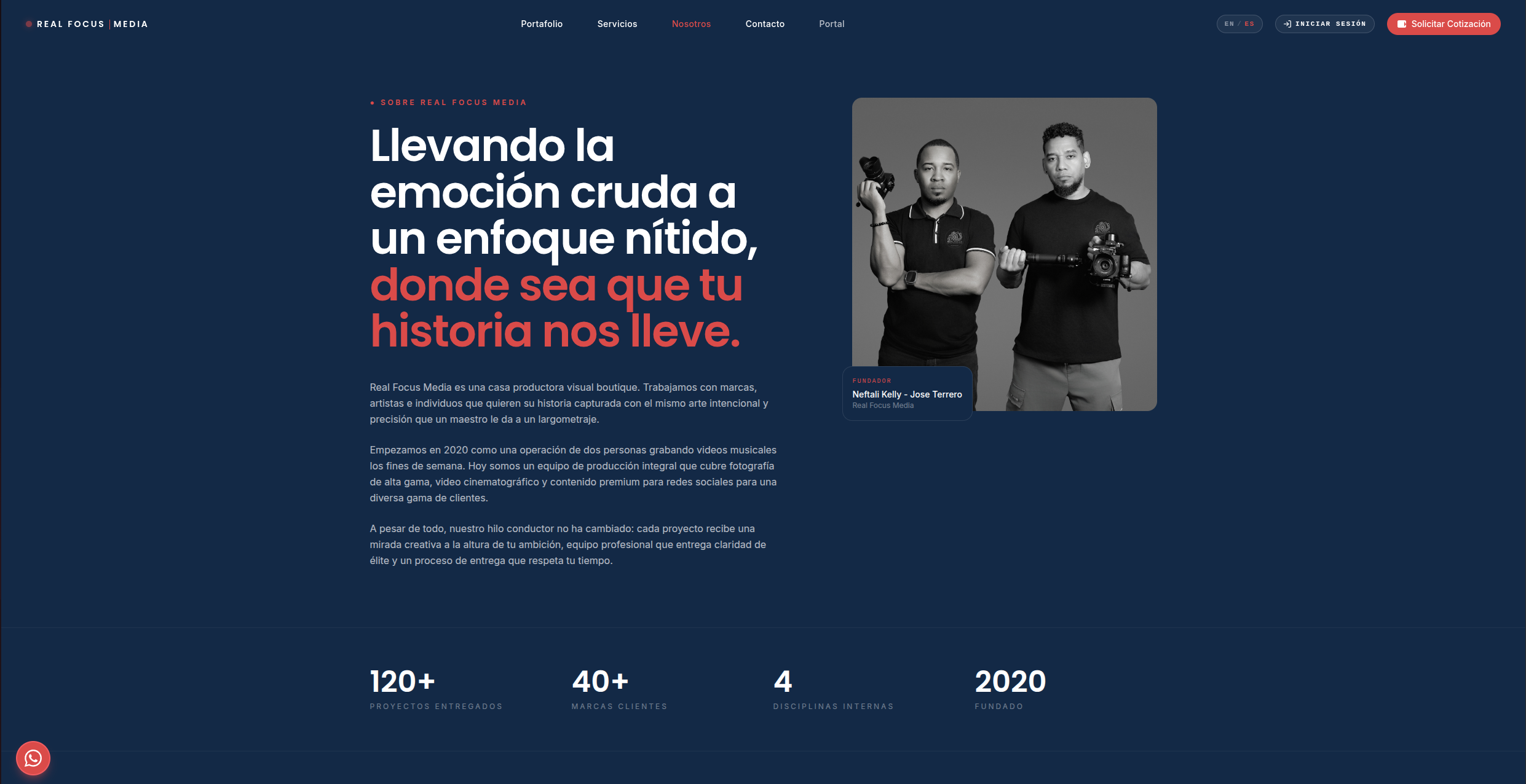 Captura 6 del proyecto Real Focus Media