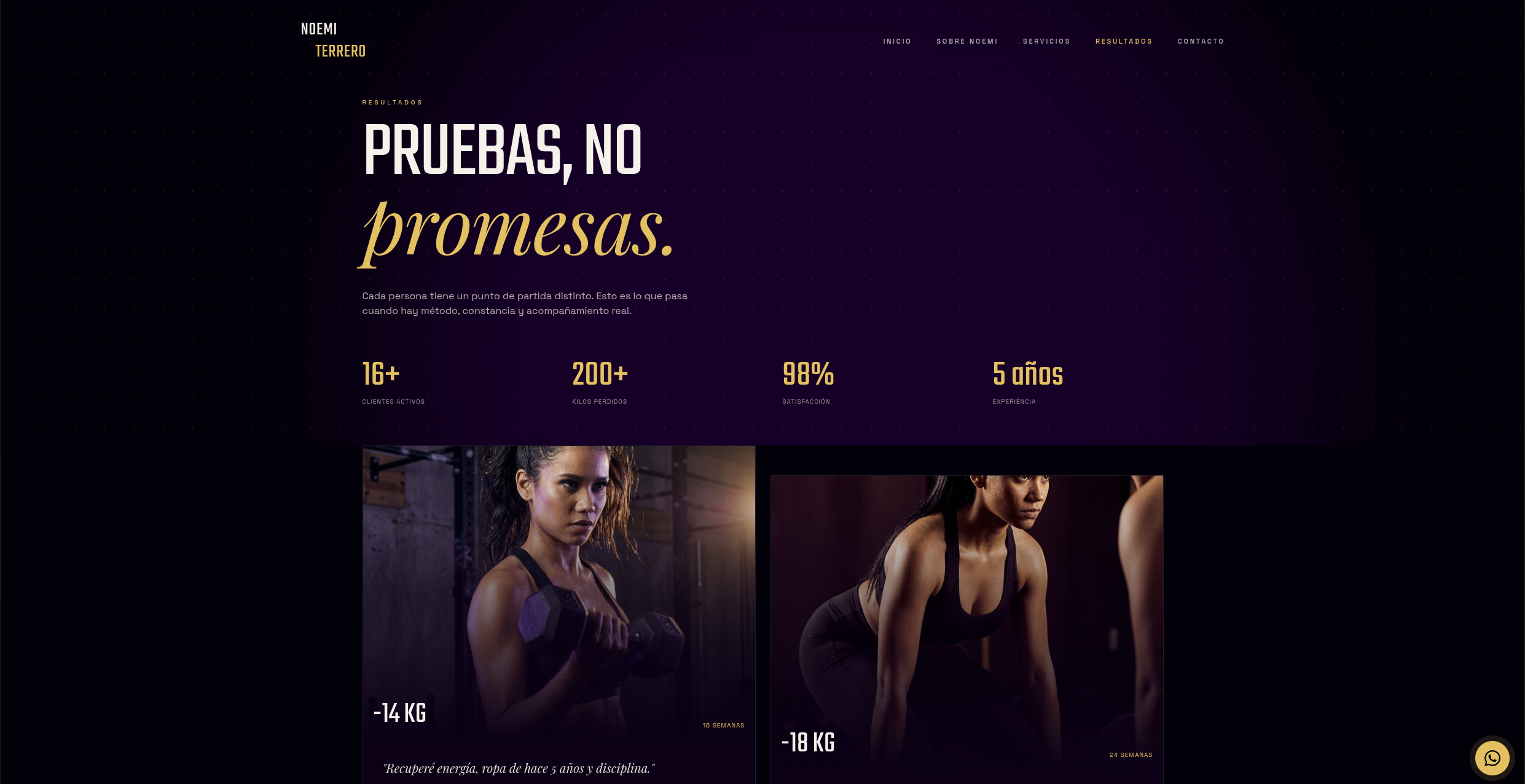 Captura 6 del proyecto Noemi Fit