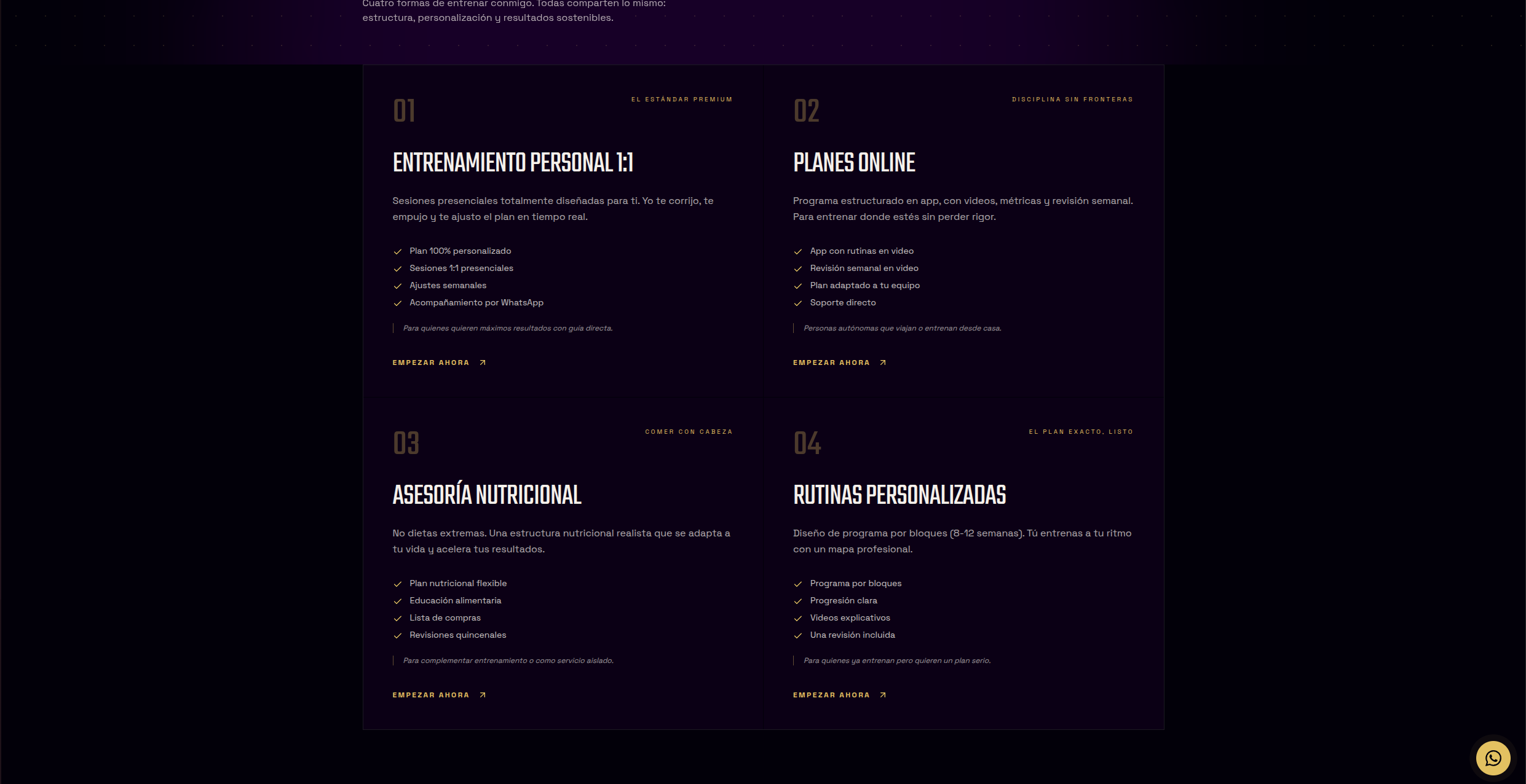 Captura 5 del proyecto Noemi Fit