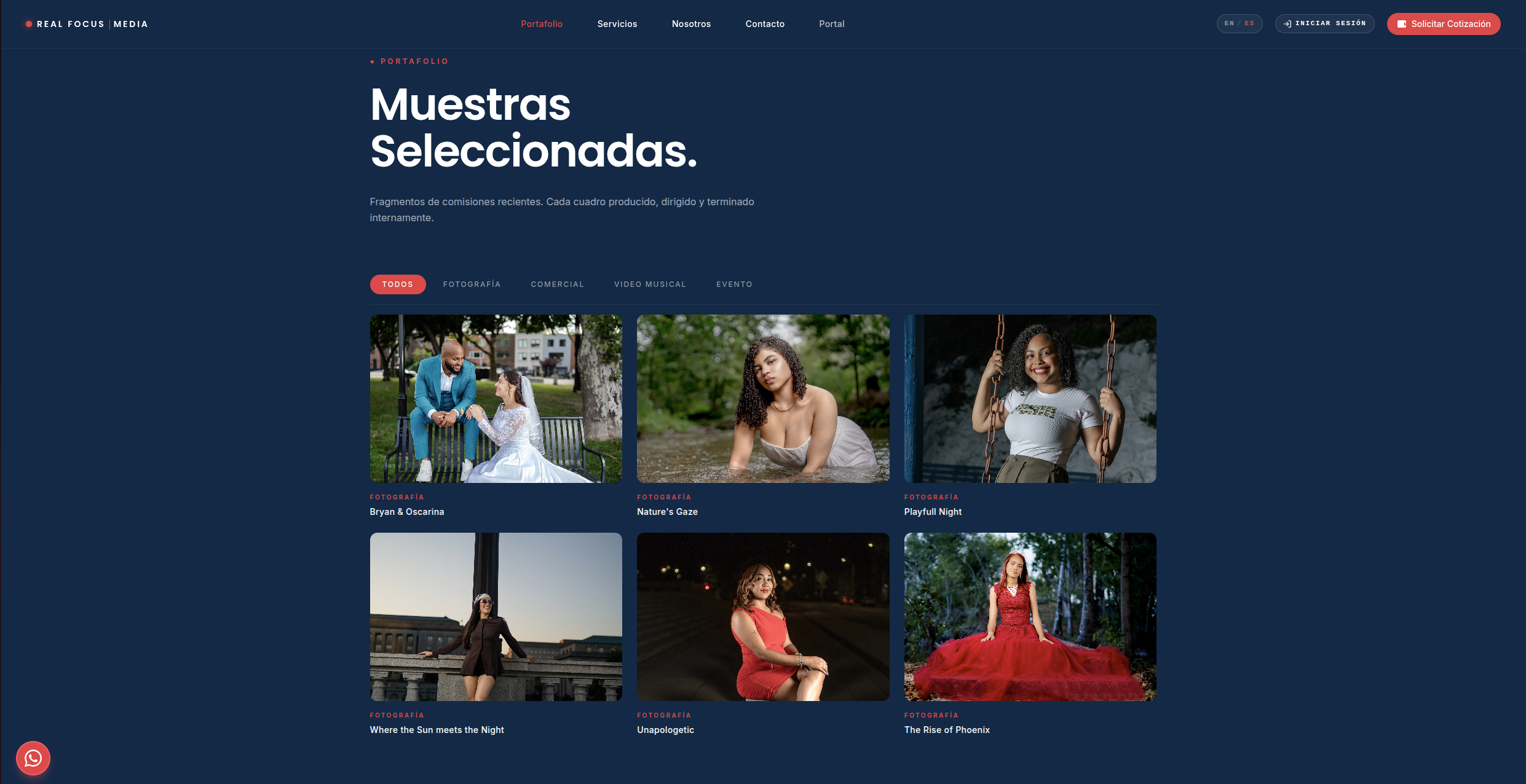 Captura 4 del proyecto Real Focus Media