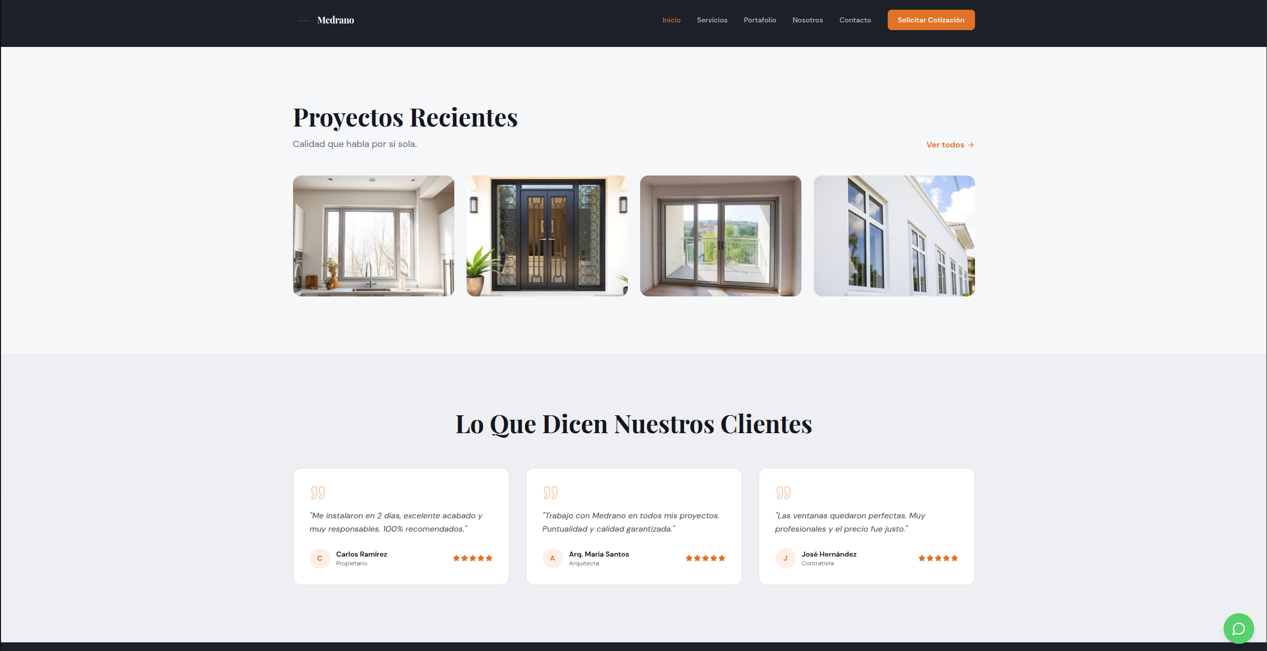 Captura 2 del proyecto Puertas y Ventanas Medrano